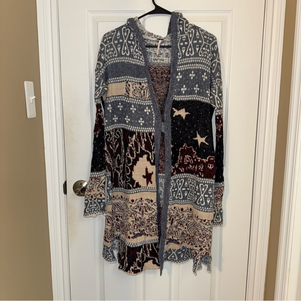 Cozy Patterned Knit Cardigan